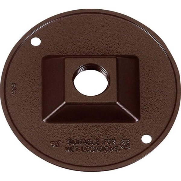 Sigma Electrical Box Cover, Round, Metal Die-Cast, Cluster, Lampholder 3425451